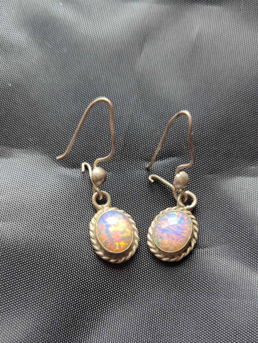 Mexican sterling earrings Opal Earrings